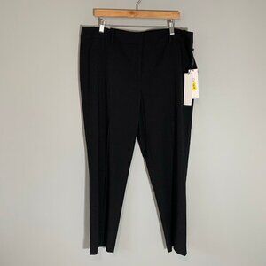 NEW Calvin Klein slim fit black stretch casual career dress pants